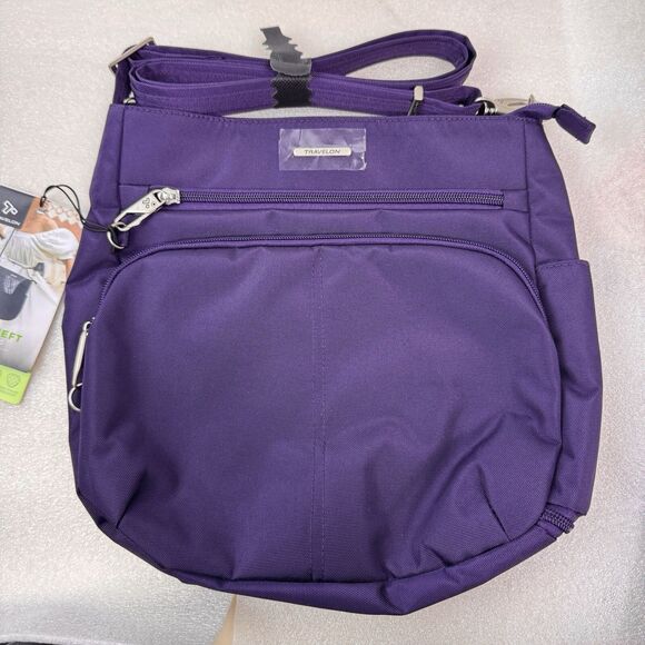 Travelon Anti-Theft Classic N/S Crossbody Bag NWT - Picture 1 of 7